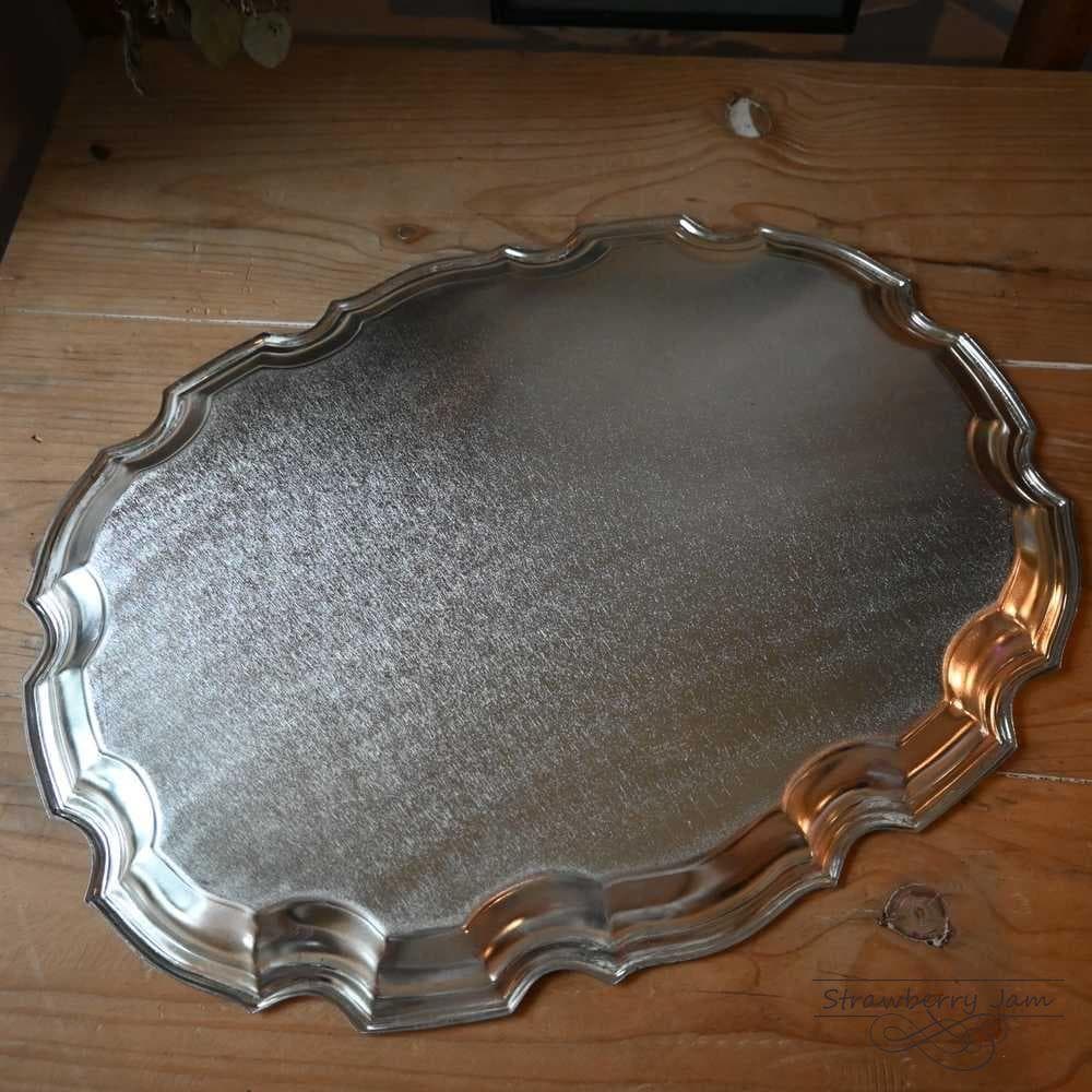 L3710-214 英国アンティーク シルバープレート キッチントレイ トレイ