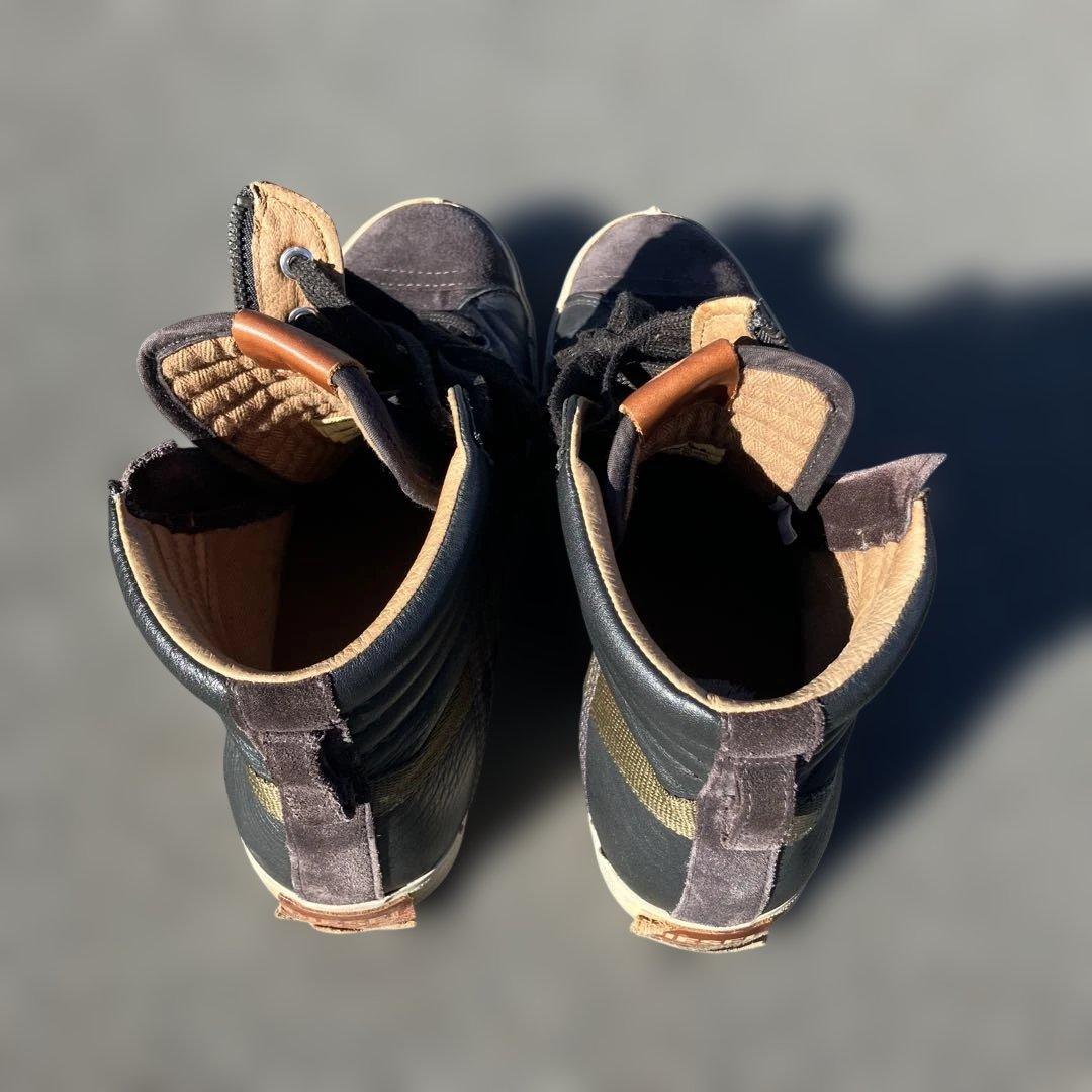 DIESEL 黒 レザー ハイカットスニーカー