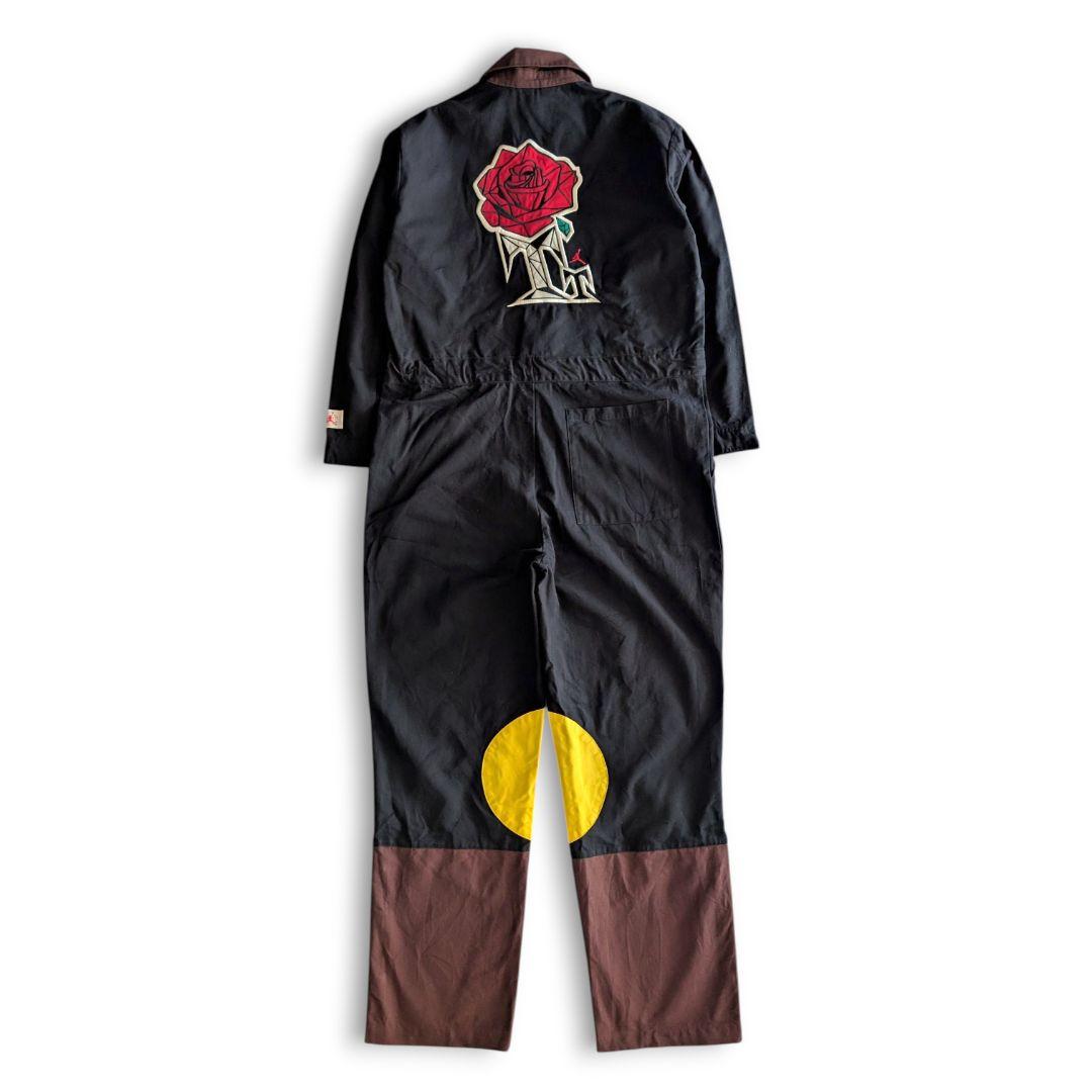 美品 ナイキ ジョーダン テヤナ テイラー ジャンプスーツ ブラウン ブラック