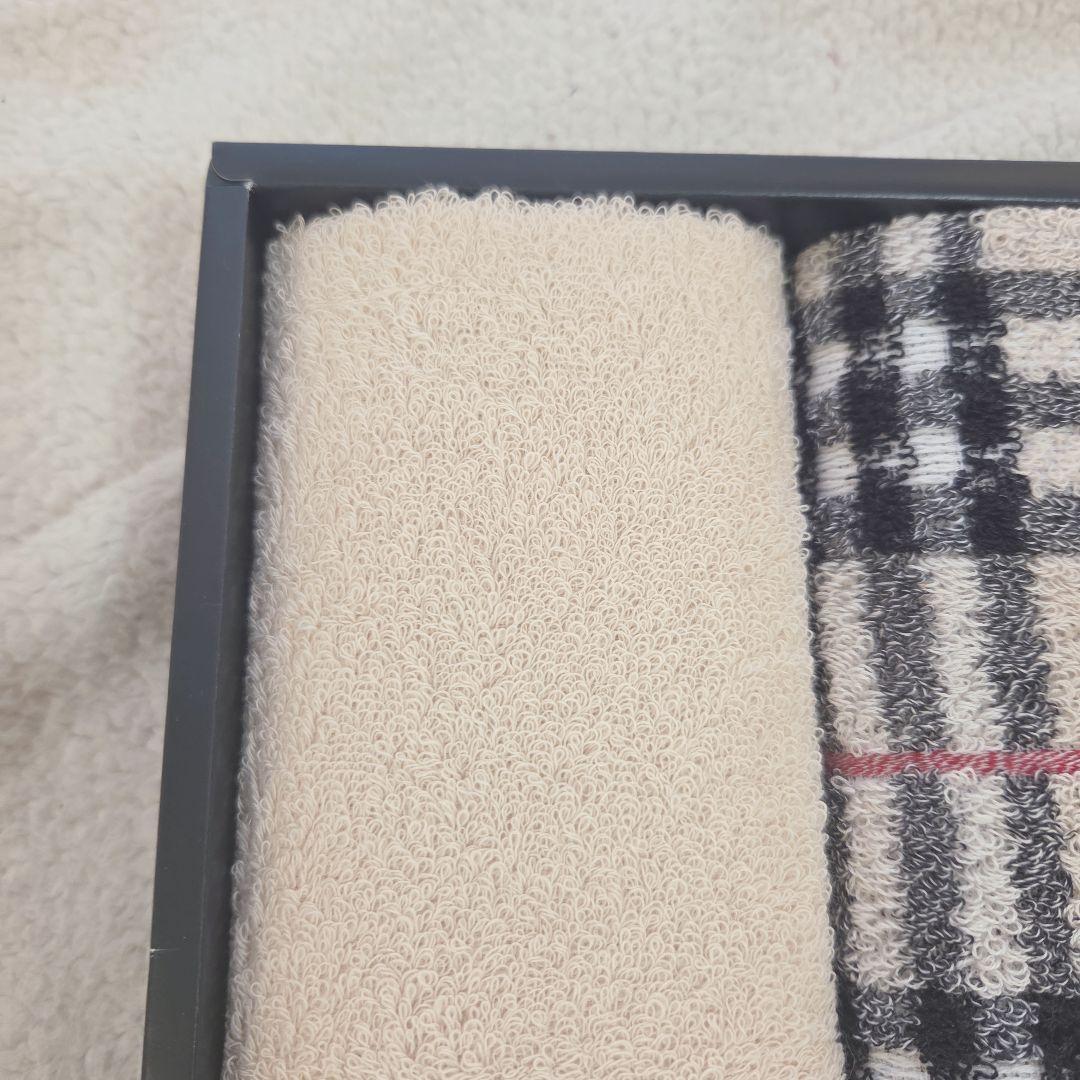 バーバリー　バスタオル1枚　フェイスタオル2枚　新品 ノバチェック