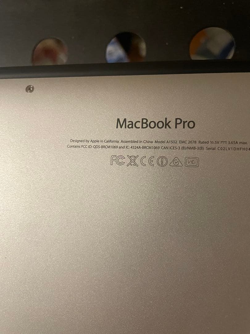 MacBook本体 MacBook Pro (Retina, 13-inch, Late 2013)