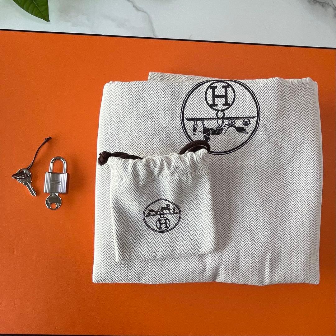 HERMES ピコタン　MM トレサージュ　ダークネイビー　ヴォーエプソン