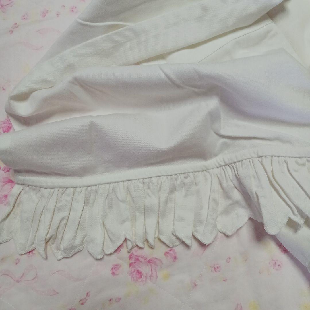 新品　ラルフローレン　エプロン　白　フリル　ホースマーク