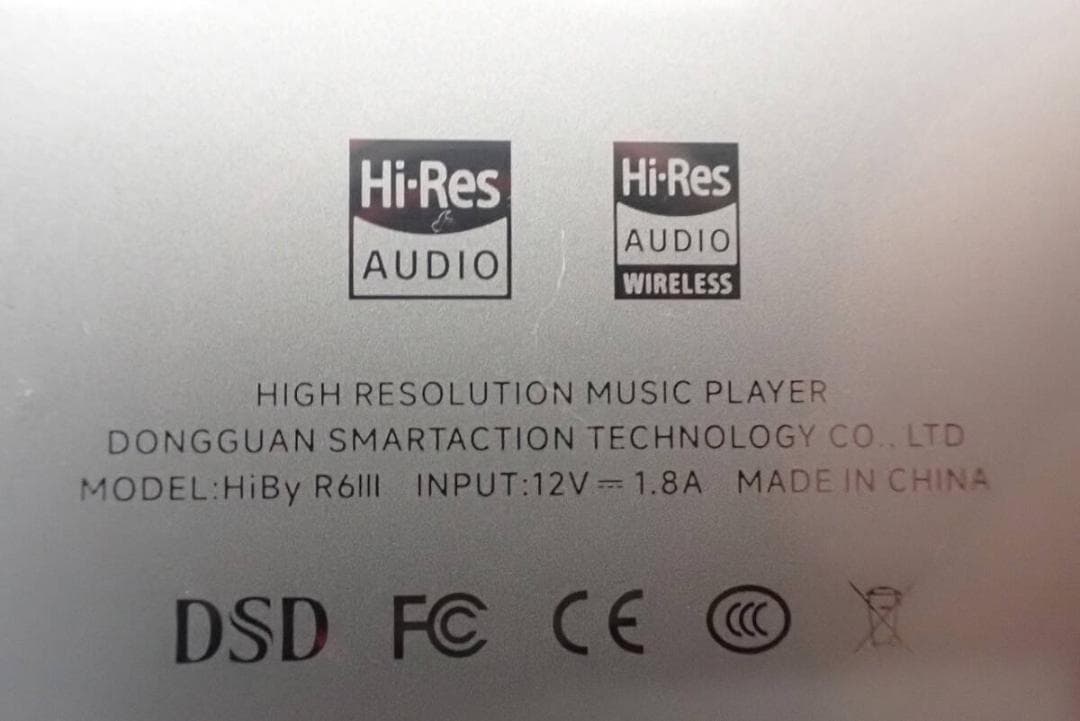 デジタルオーディオプレイヤー HiBy R6 III Gray 48803