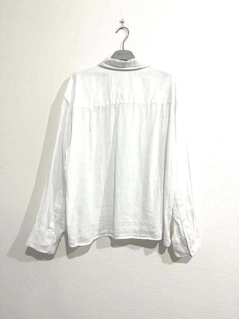 ドゥーズィエムクラス　2025SS Linen シャツ　白