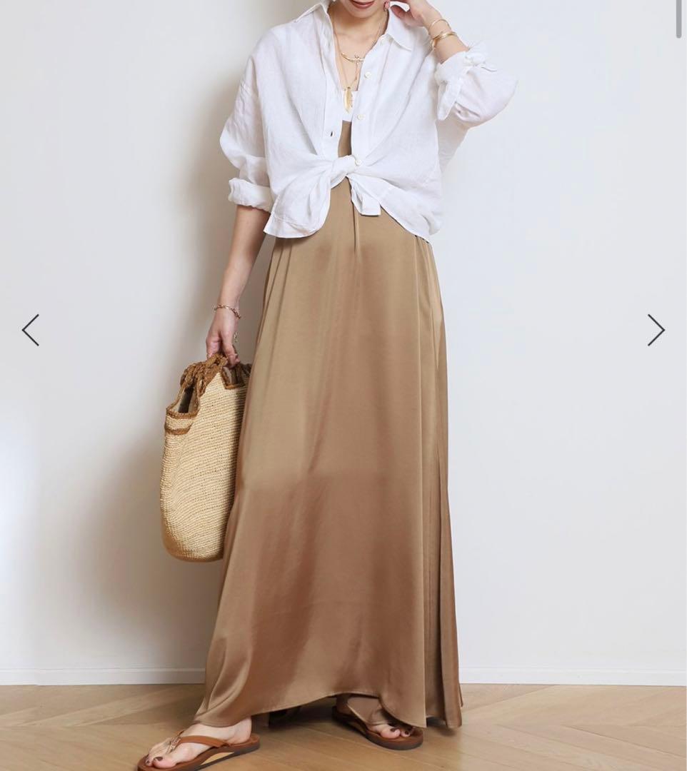 ドゥーズィエムクラス　2025SS Linen シャツ　白