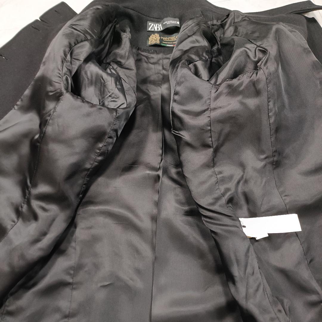ザラ ZARA ナポレオンコート MANTECO 金ボタン ウールコート XXL