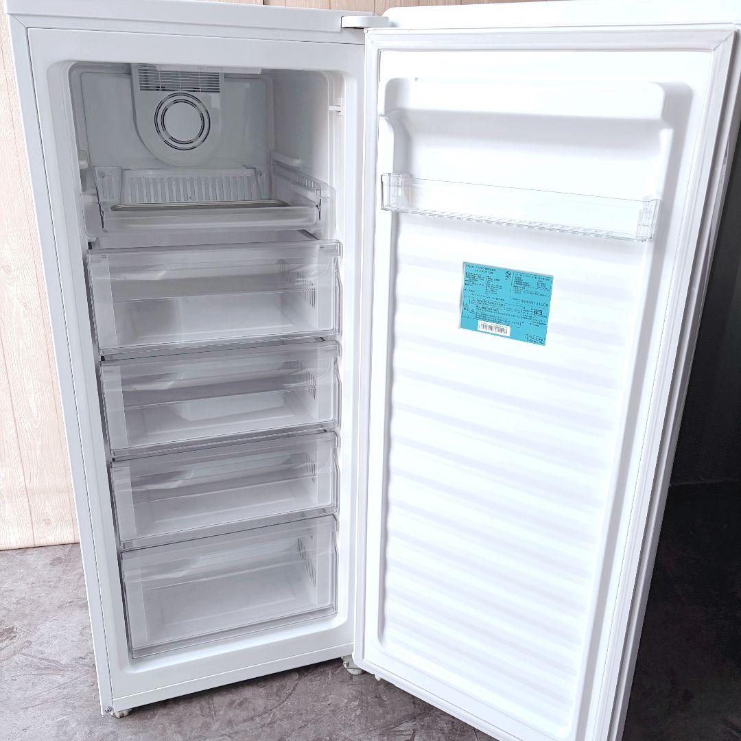 配送設置無料！純正Haierホワイトシンプルスリム冷凍庫！完動超美品！