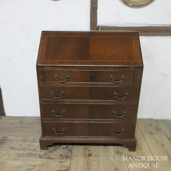 イギリス アンティーク 家具 ライティングビューロー デスク 机 6899c