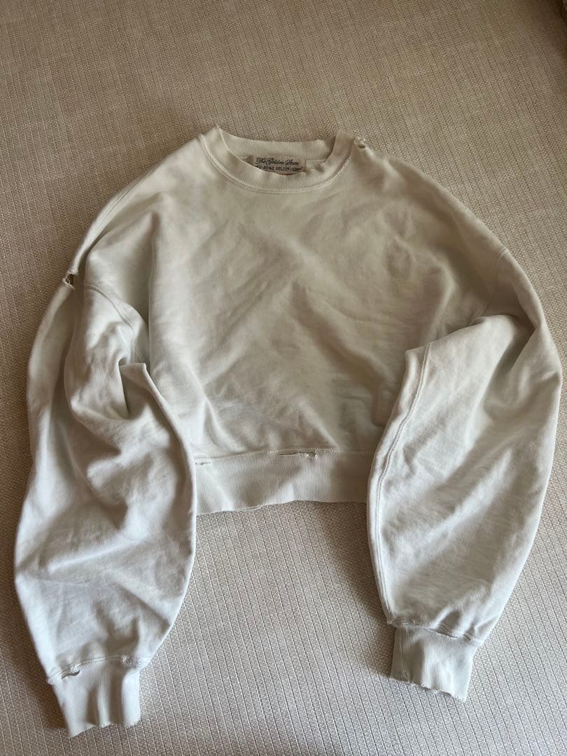 shishikui オフホワイト　クラッシュ　Sサイズ