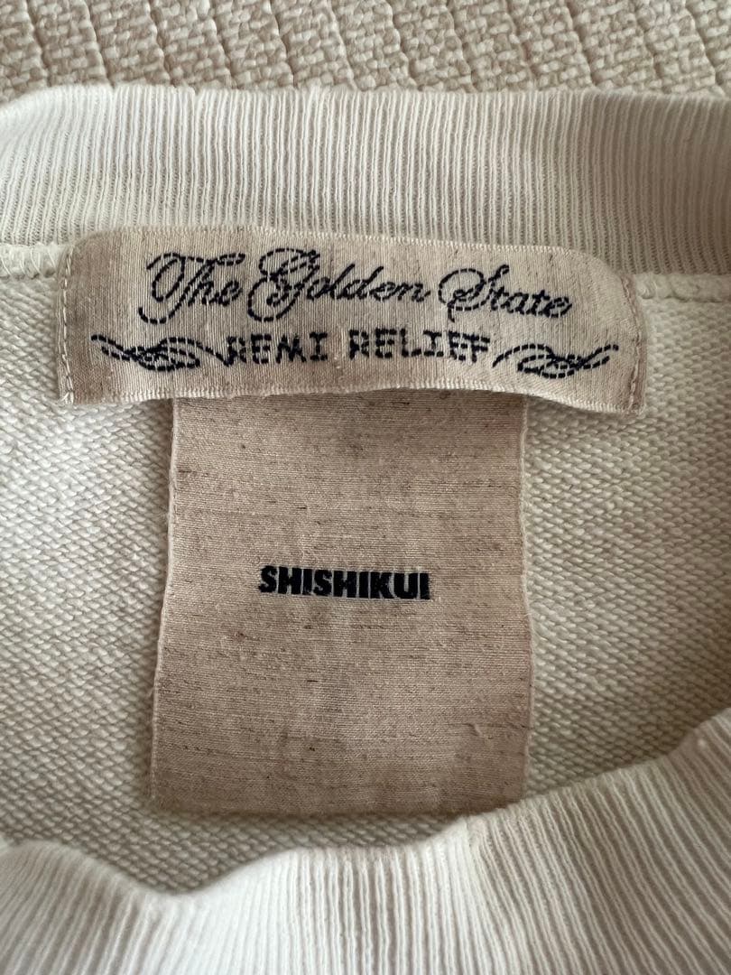 shishikui オフホワイト　クラッシュ　Sサイズ