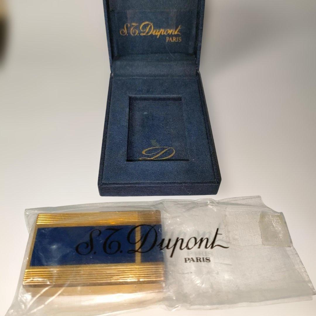 ST デュポン ライター ウィンザー ナチュラルブルーラッカー＆ゴールド