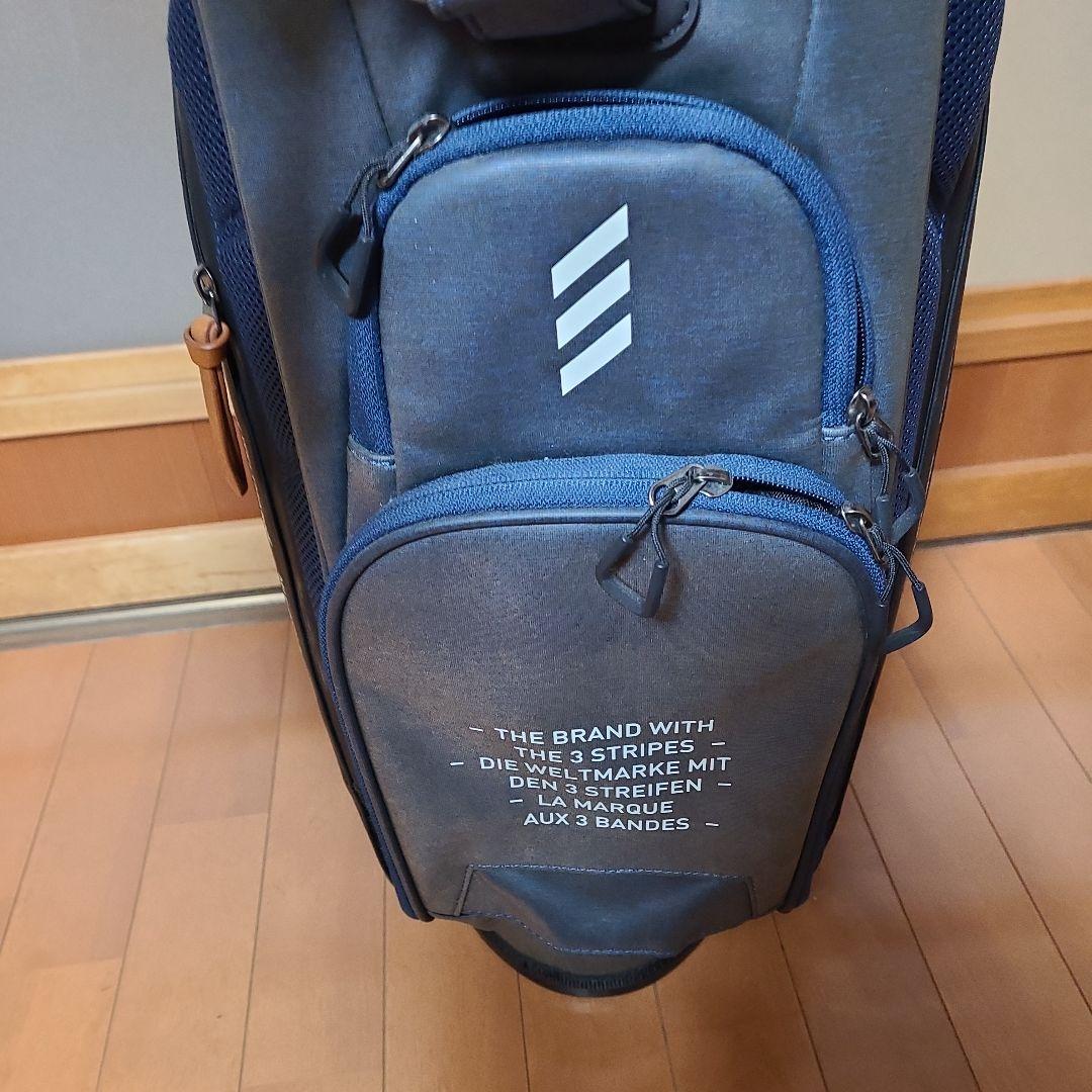 adidas Three Stripes キャディバッグ ネイビー