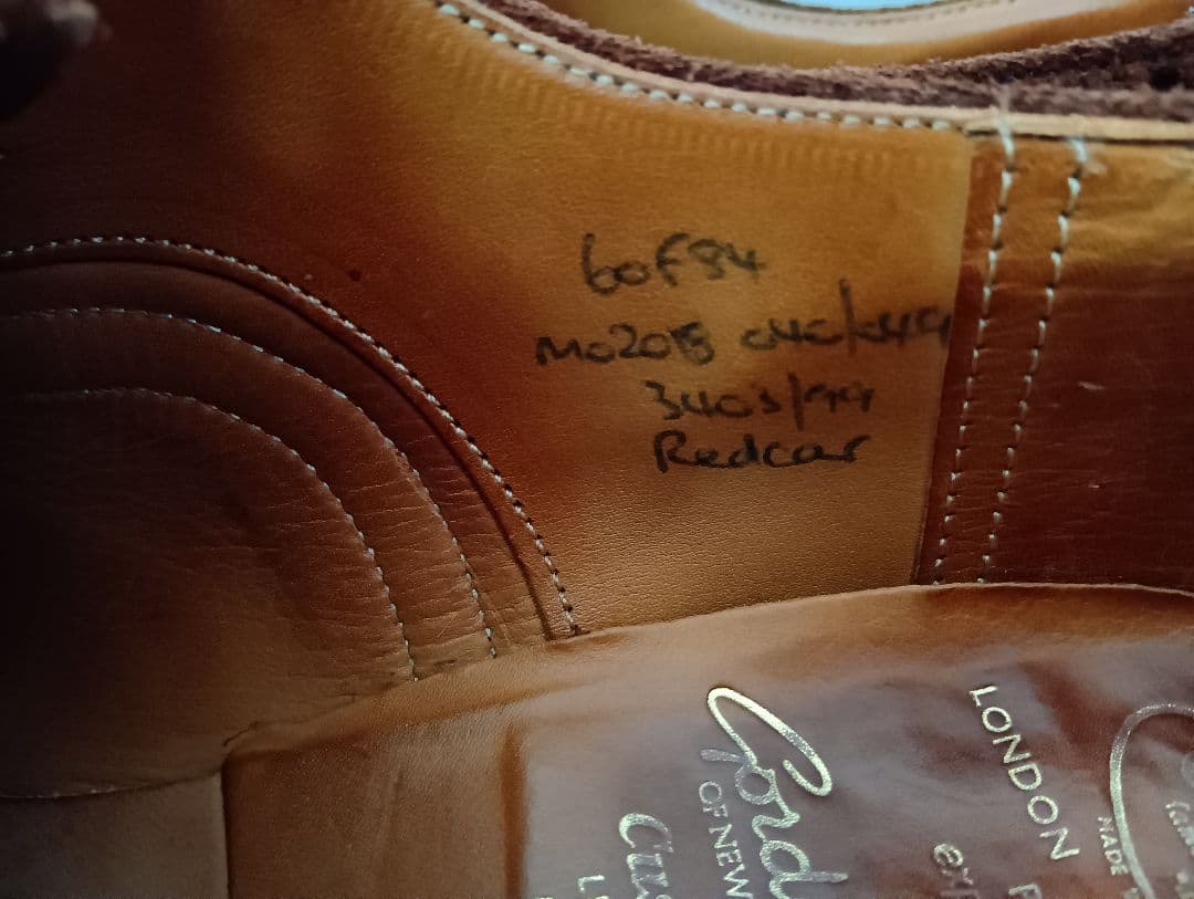 1*★様 旧Church'sチャーチ 3都市 REDCAR 6F スウェードウイ