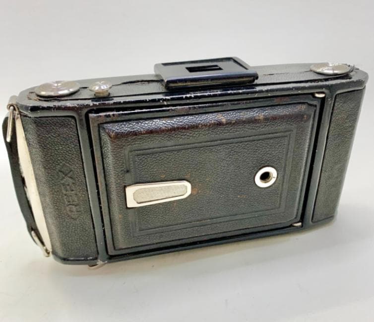 激レア「REEX」中判イコンタタイプカメラ美光堂森製作所レザーケース付