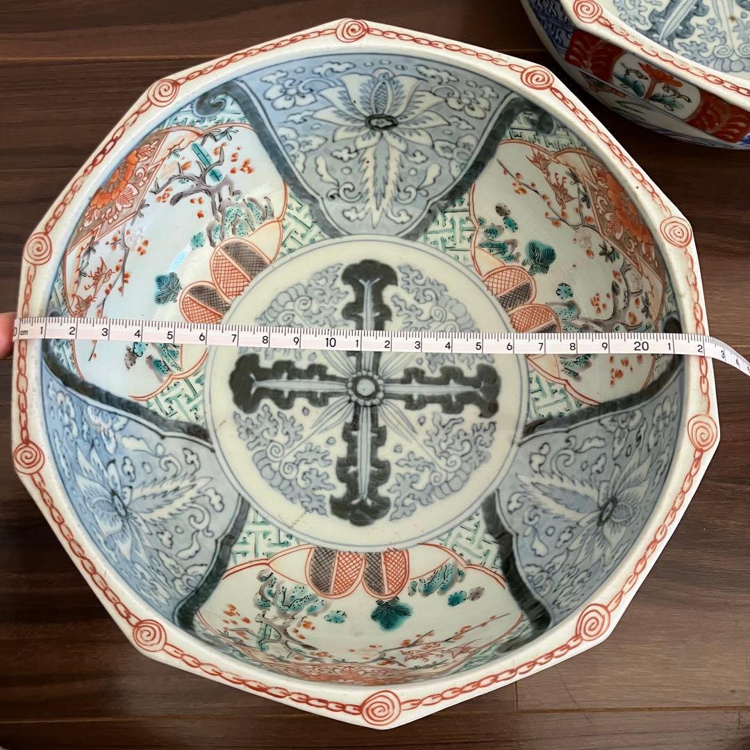 古伊万里　色絵　大鉢　2客