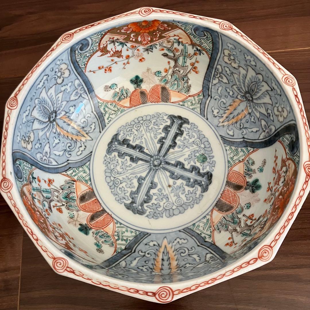 古伊万里　色絵　大鉢　2客