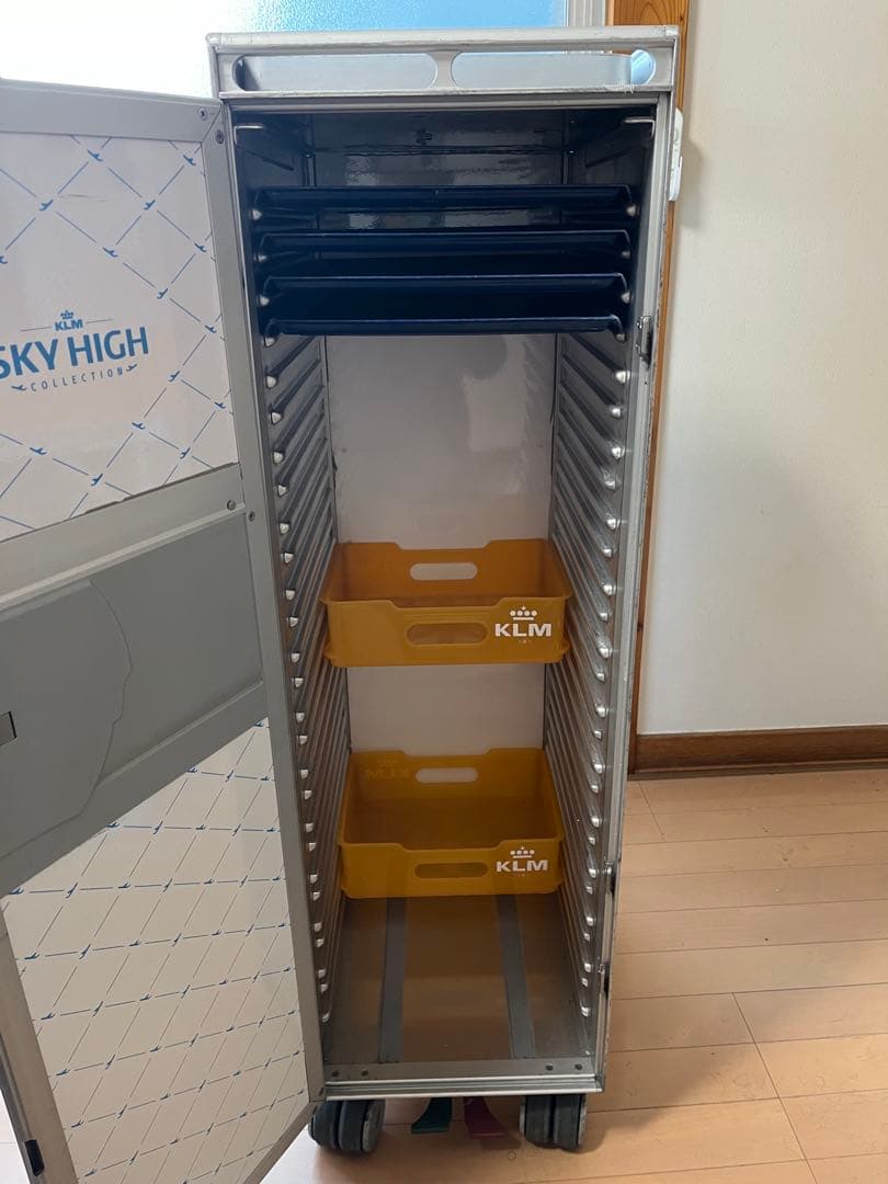 KLM 機内 ミールカート　中古　42x30x104cm