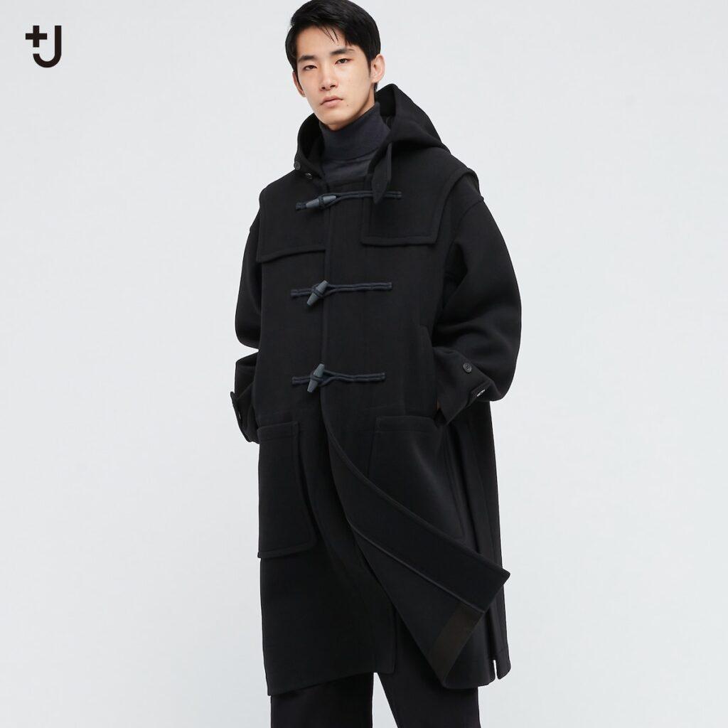 UNIQLO +J ウールオーバーサイズダッフルコート Lサイズ ブラック