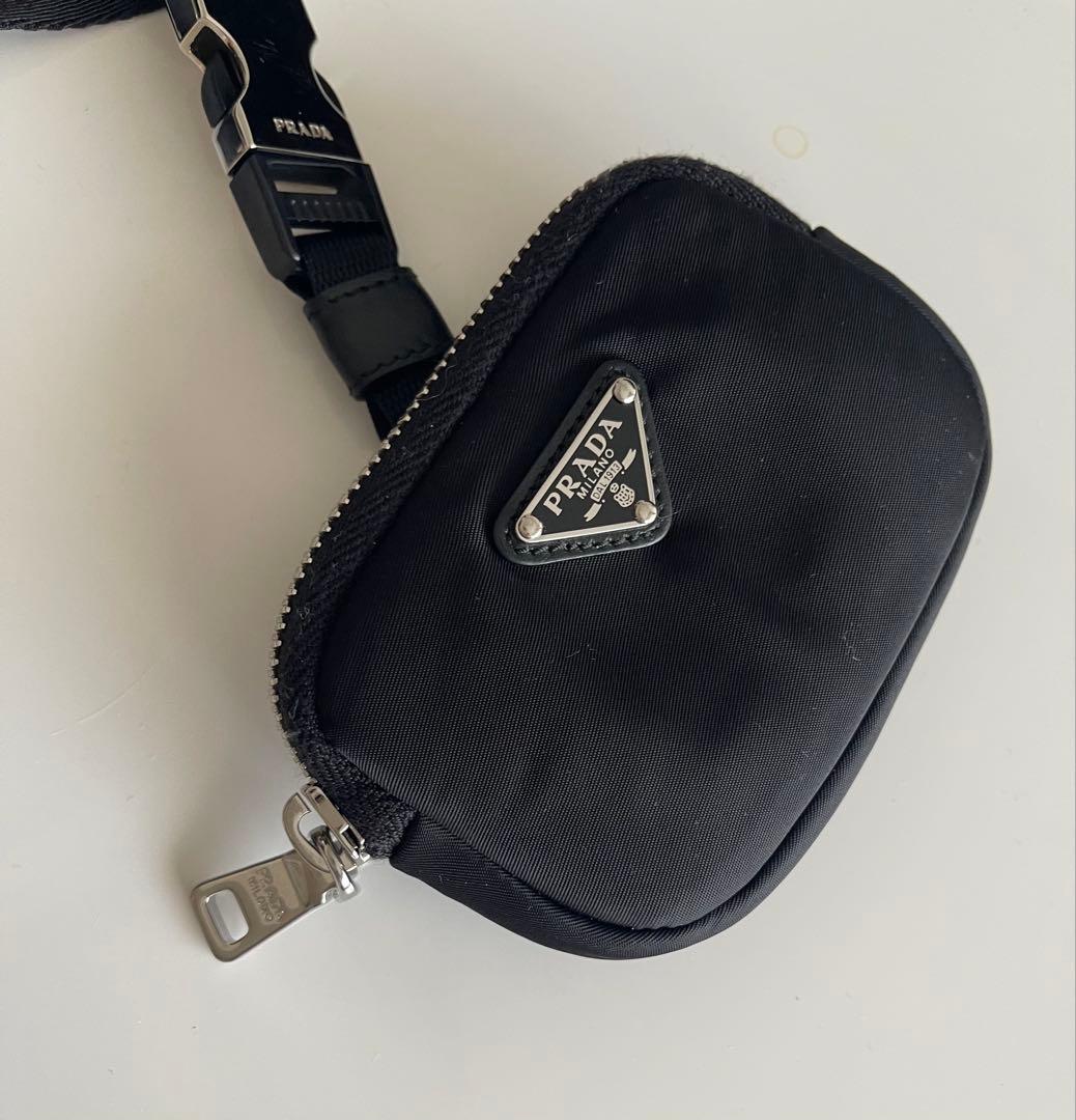 PRADA ペット　ポシェット付きリード　美品