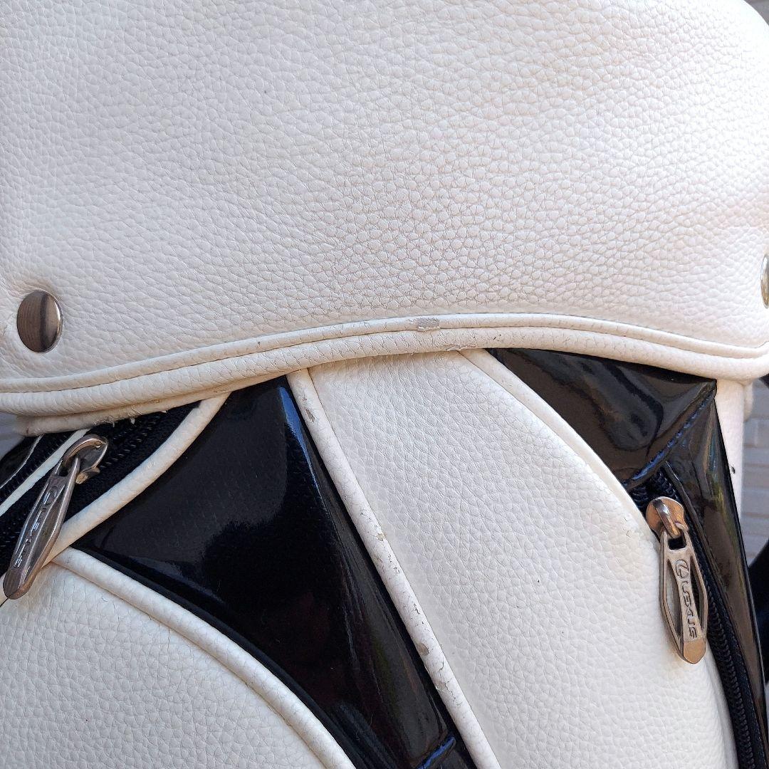 Lexus キャディバッグ ホワイト ブラック