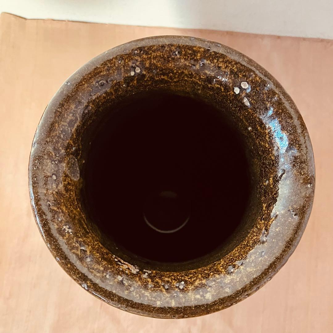 (希少) 壺屋焼　小橋川仁王　花瓶　鶏　沖縄　民藝　柳宗悦　やちむん