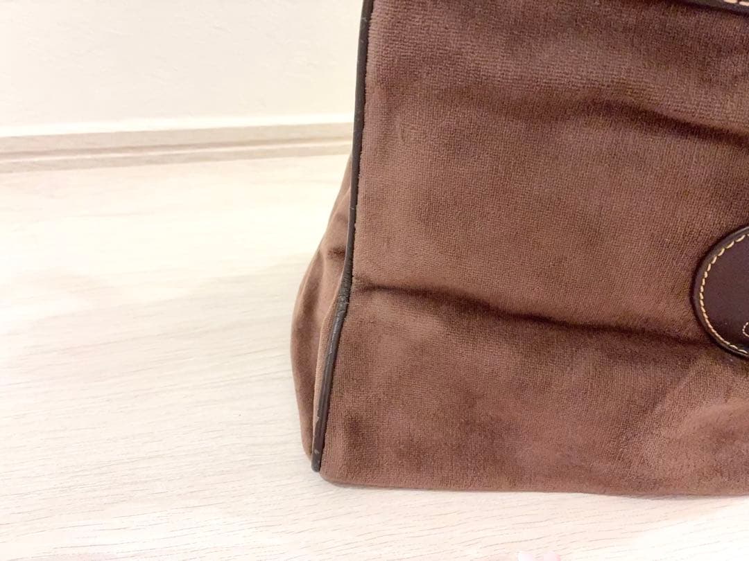 レア　ジューシークチュール　リボン　リング　チャーム付き　バッグ　ブラウン