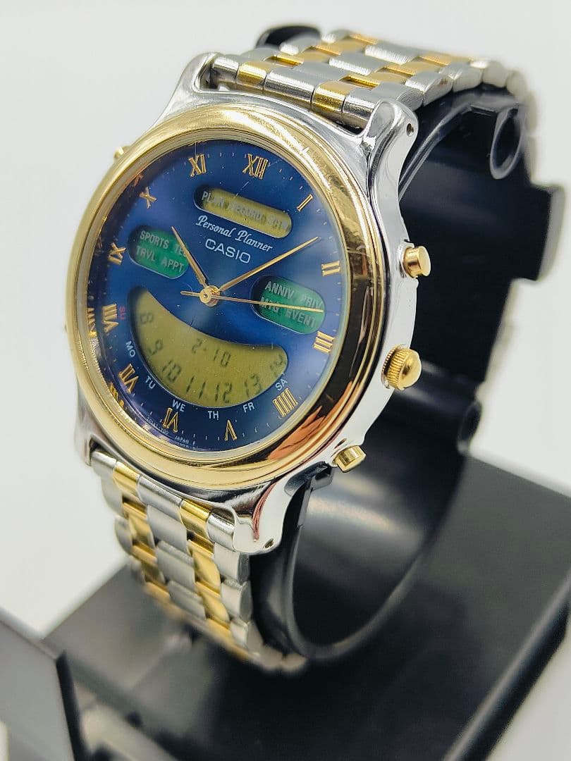 CASIO IA-1110 デジタルとアナログ腕時計