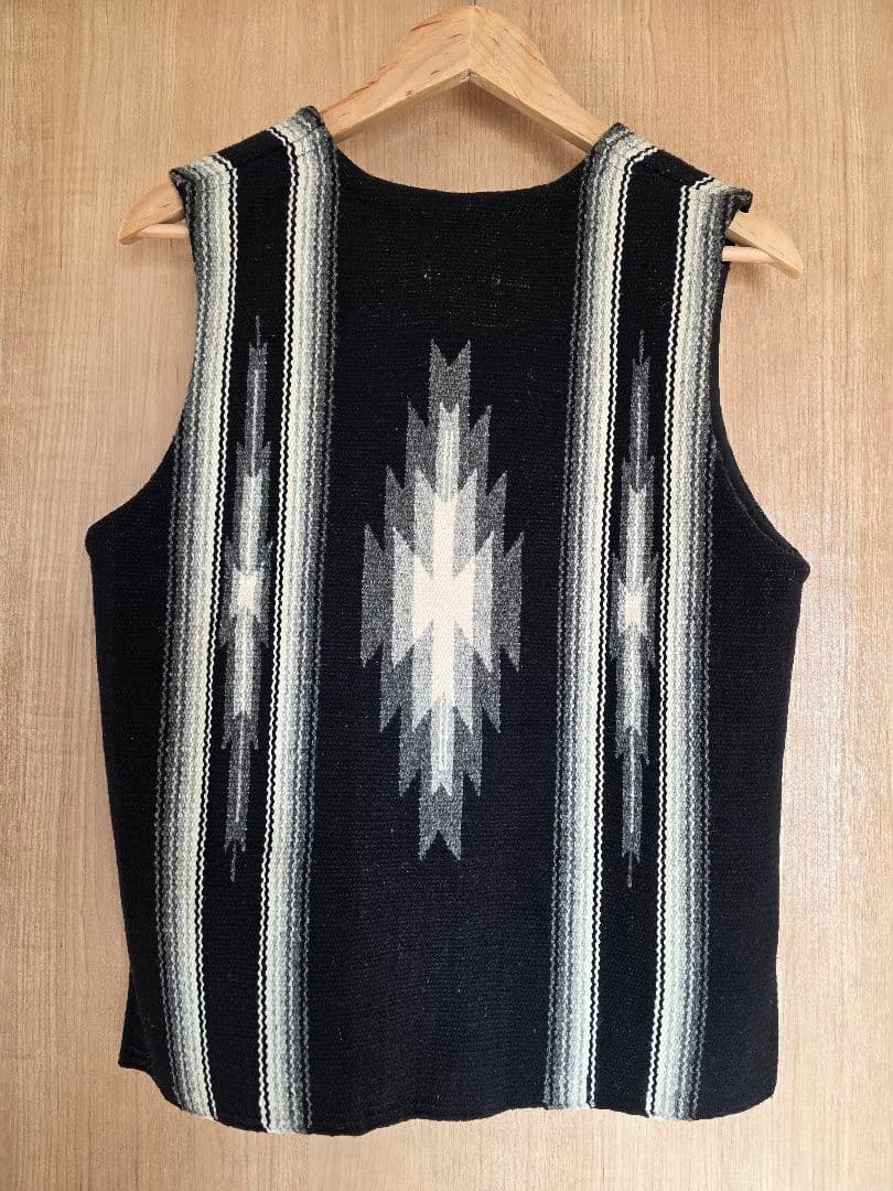 CENTINELA　 センチネラ チマヨ ウール ラグ ベスト　34 オルテガ