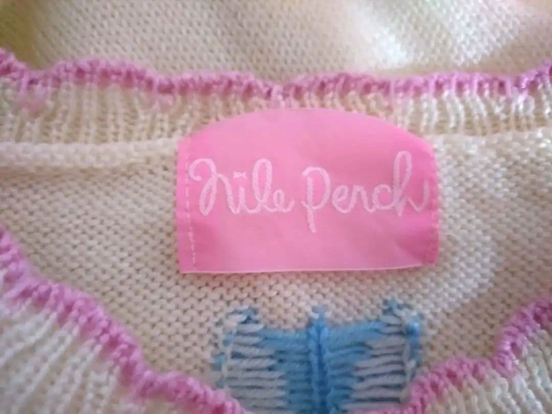 【美品✩】ナイルパーチ♡手編みのウサギ刺繍のニットカーディガンです(^^)♡