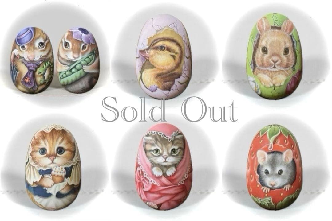ロシア雑貨☆イースターエッグ Cat猫オーナメント 『ヒヨコ』マトリョーシカ