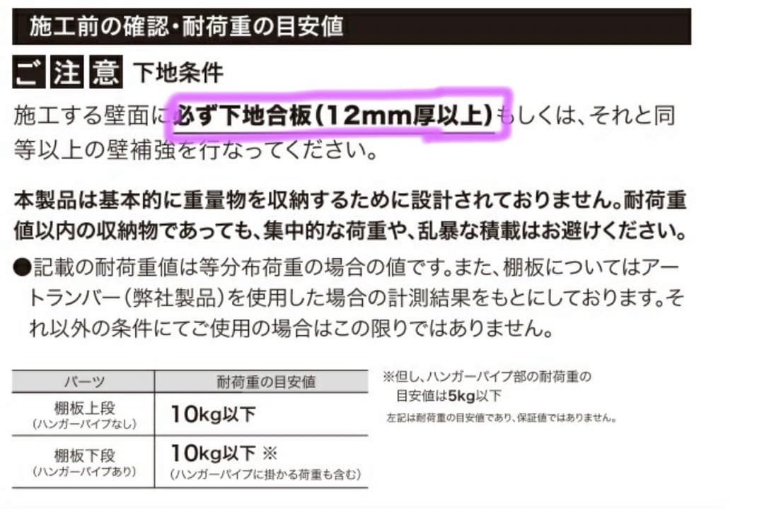 南海プライウッド　ランドリー可動棚