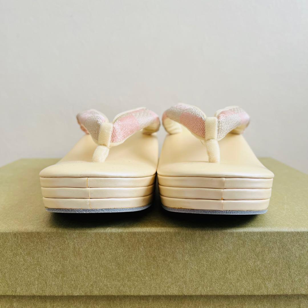 【新品未使用品】振袖用バッグ　草履　成人式　振袖　西陣織　正絹　Lサイズ相当