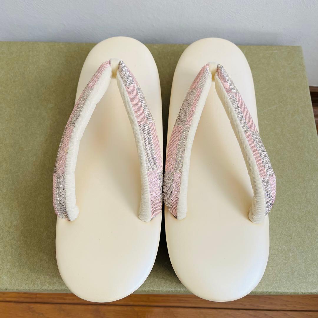 【新品未使用品】振袖用バッグ　草履　成人式　振袖　西陣織　正絹　Lサイズ相当