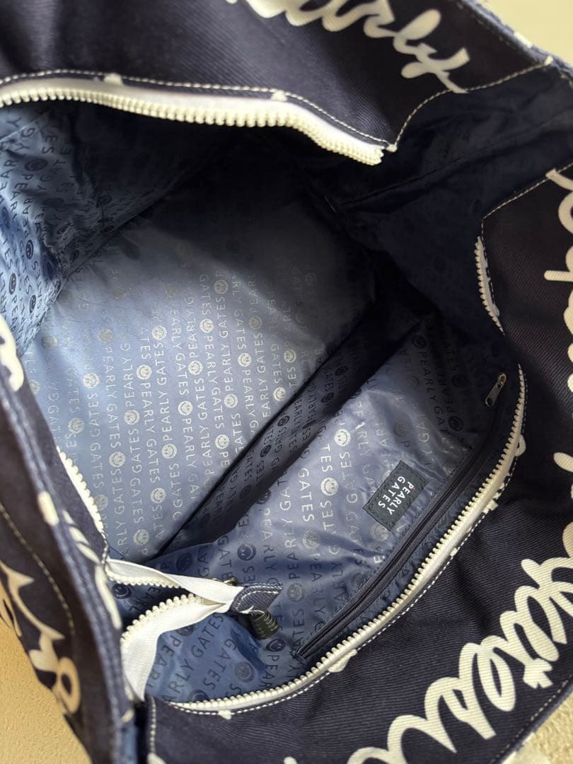 【美品】PEARLY GATES パーリーゲイツ ロッカーバッグ ネイビー 紺