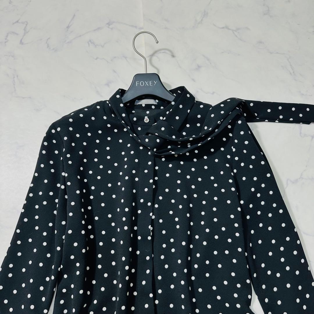 2023極美品 セオリーリュクス ドット ボウタイ ブラウス 卒業 入学 38