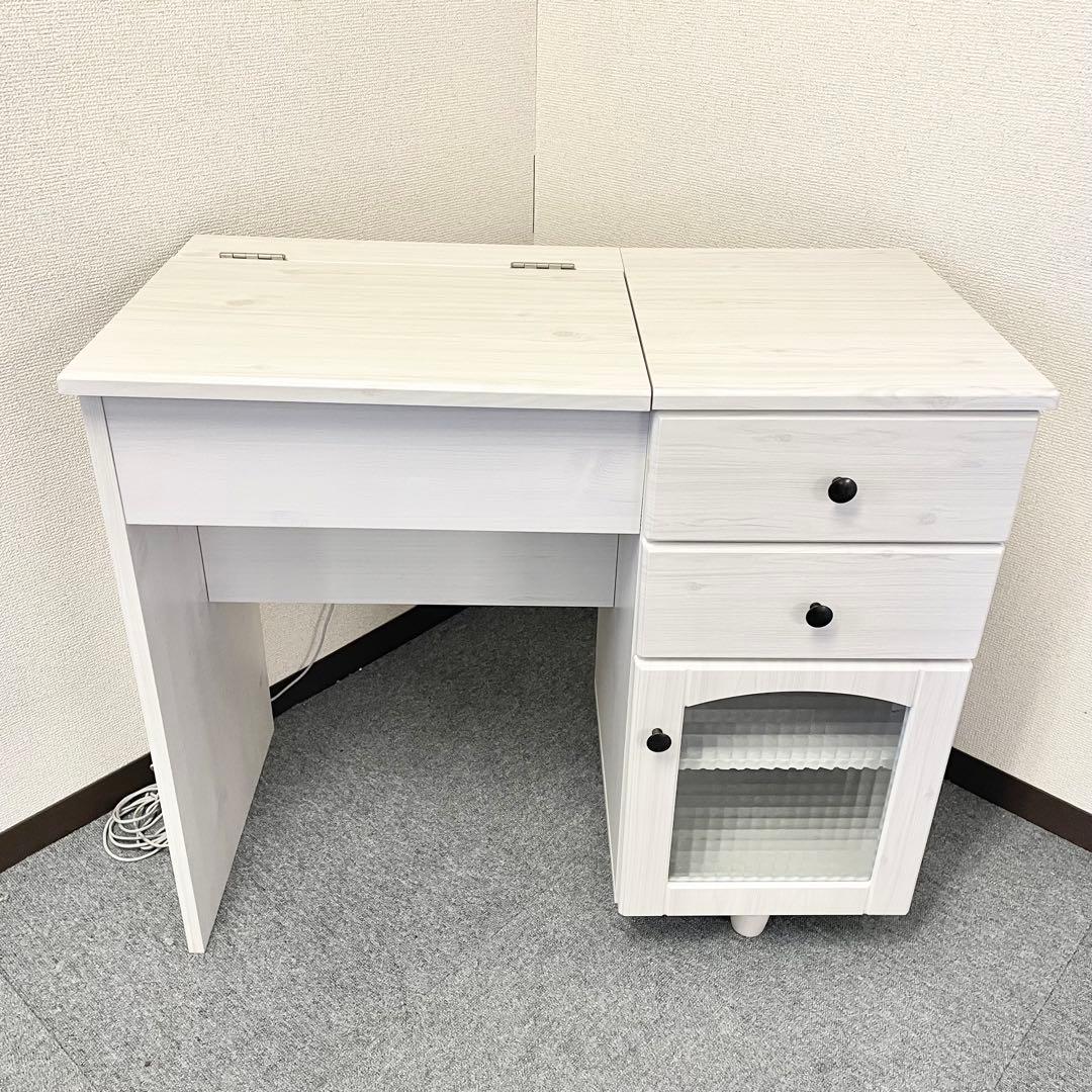 【良品】ニトリ　デスクドレッサーフローリオ7080D ※スツール別売り F