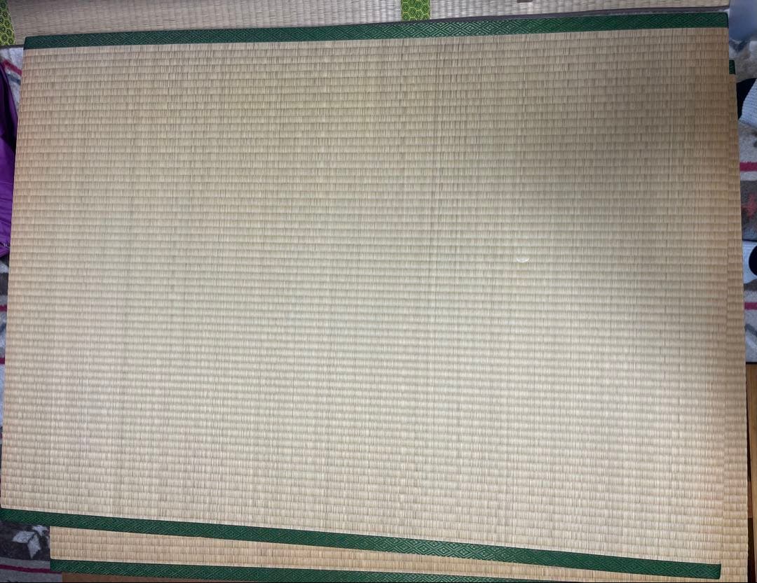 木製和式ダブルベッド、畳マットレス付き