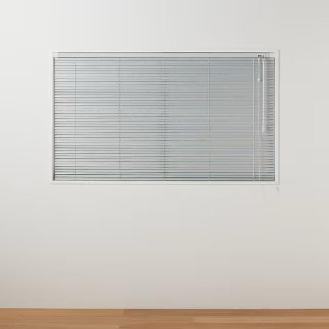無印良品　シルバー アルミニウム ブラインド テンションタイプ