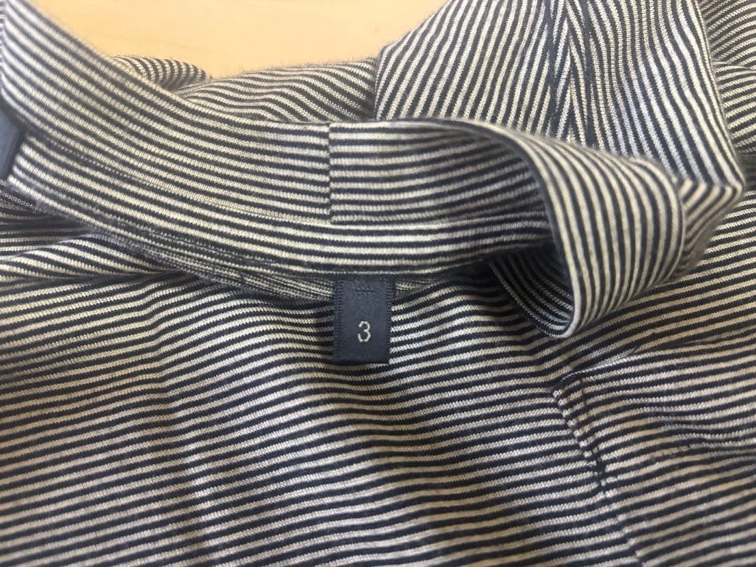 だ*ら様 comoli ウール天竺 長袖クルー サイズ3 border