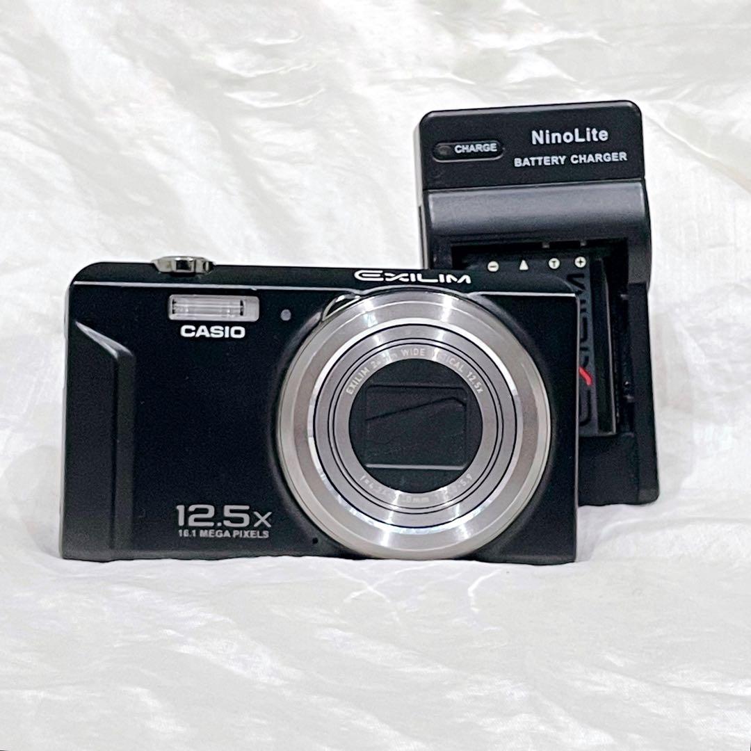 【美品】 CASIO EXILIM EX-ZS160 ブラック デジタルカメラ