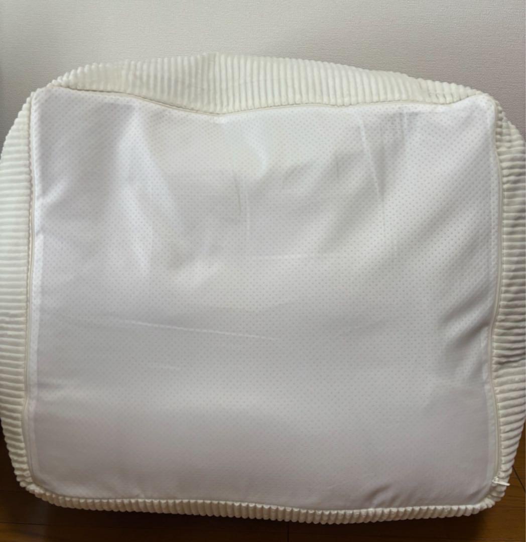 HUGME LOOSY 1人掛けビーズソファ+オットマン アイボリー