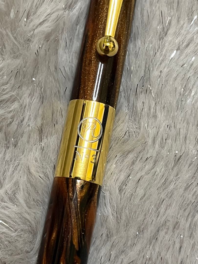 二校　2024年限定デザイン　Romeo No.3オーリックアンバー　細軸