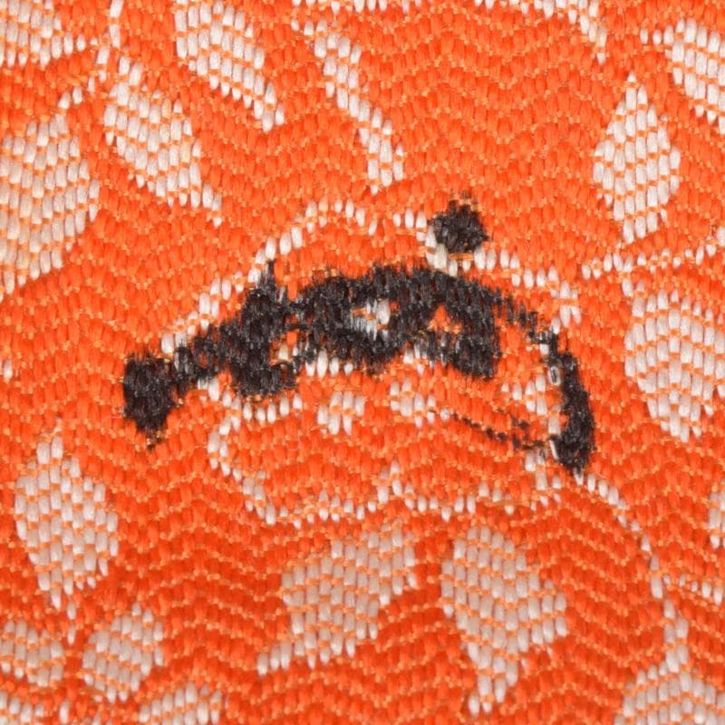 茶道具　緋色　花鳥文　帛紗　出帛紗　表千家十三代即中斎極め箱　V　R9010