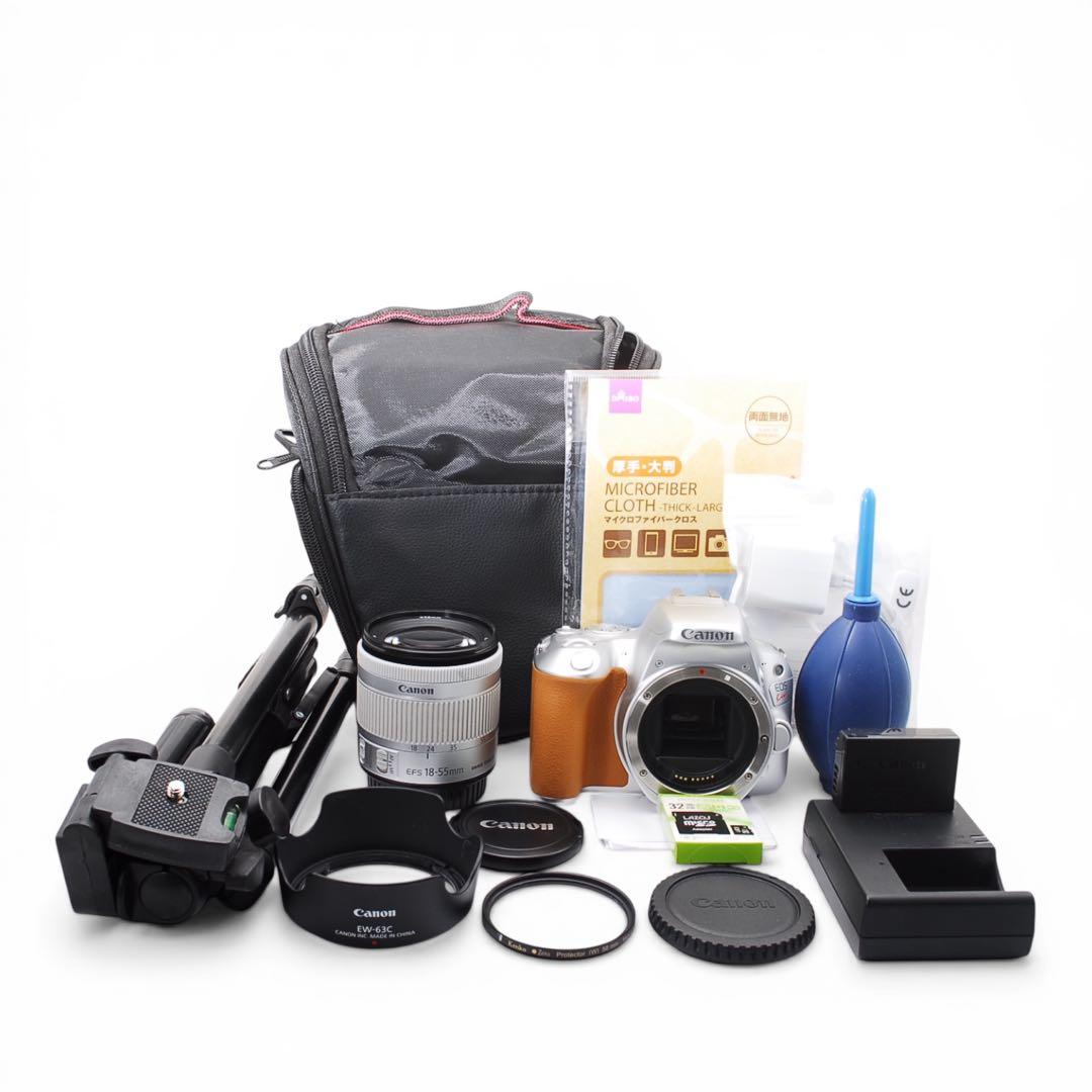 Canon Kiss X9 シルバー Wi-Fi搭載 レンズセット 三脚付