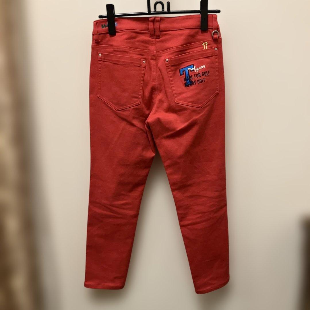 パーリーゲイツ　ゴルフ用レッドパンツ