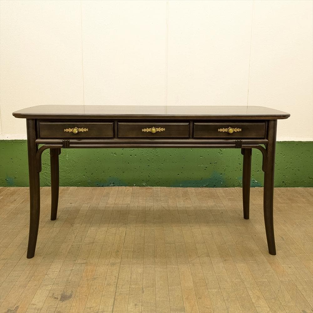 カリモク　デスク　机　コンソール　作業台　サイドテーブル　引き出し　ヨーロピアン