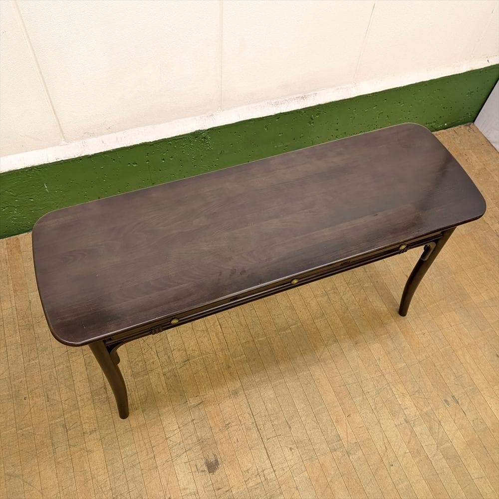 カリモク　デスク　机　コンソール　作業台　サイドテーブル　引き出し　ヨーロピアン