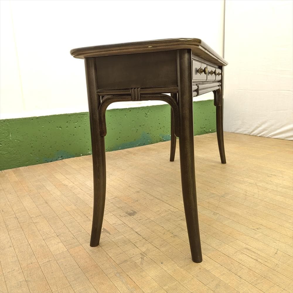 カリモク　デスク　机　コンソール　作業台　サイドテーブル　引き出し　ヨーロピアン