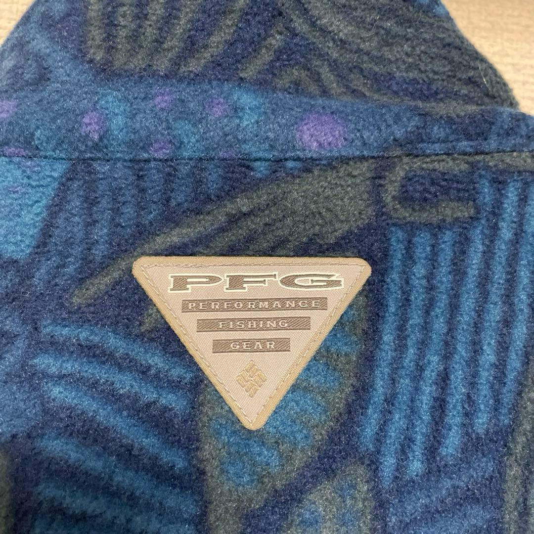 ビームス コロンビア PFG 別注 コラボ フリースベスト ルアー柄